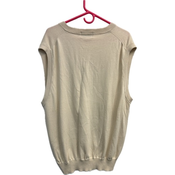 The Masters Men’s Cream V-Neck Sweater Vest Size XXL - Picture 4 of 6